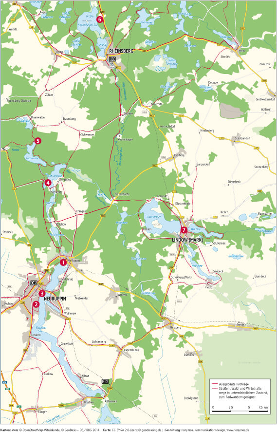 Fahrradstationen OHV Karte